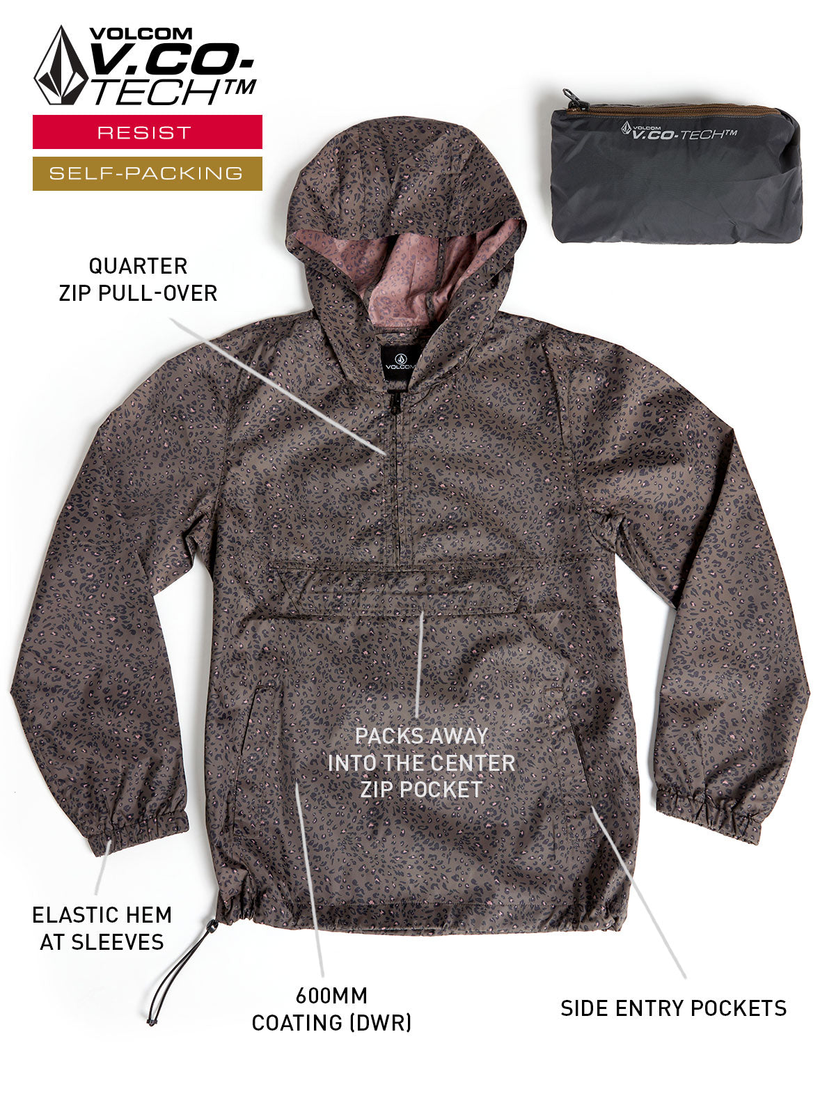 Earth Tripper Windbreaker II - Espresso – Volcom US