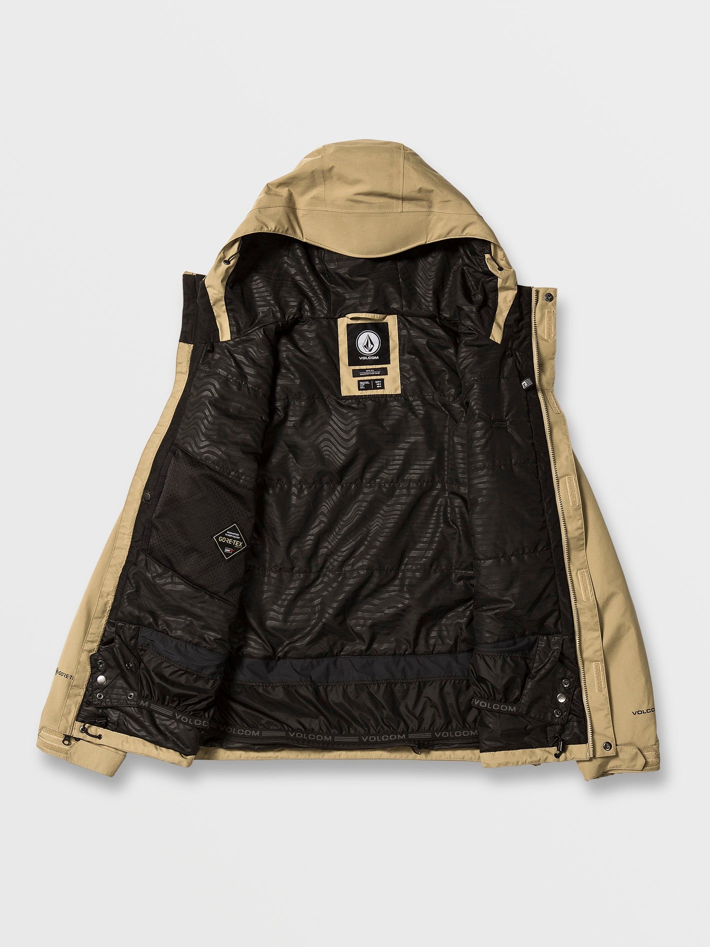 Mens Dua Insulated Gore Jacket - Dark Khaki – Volcom US