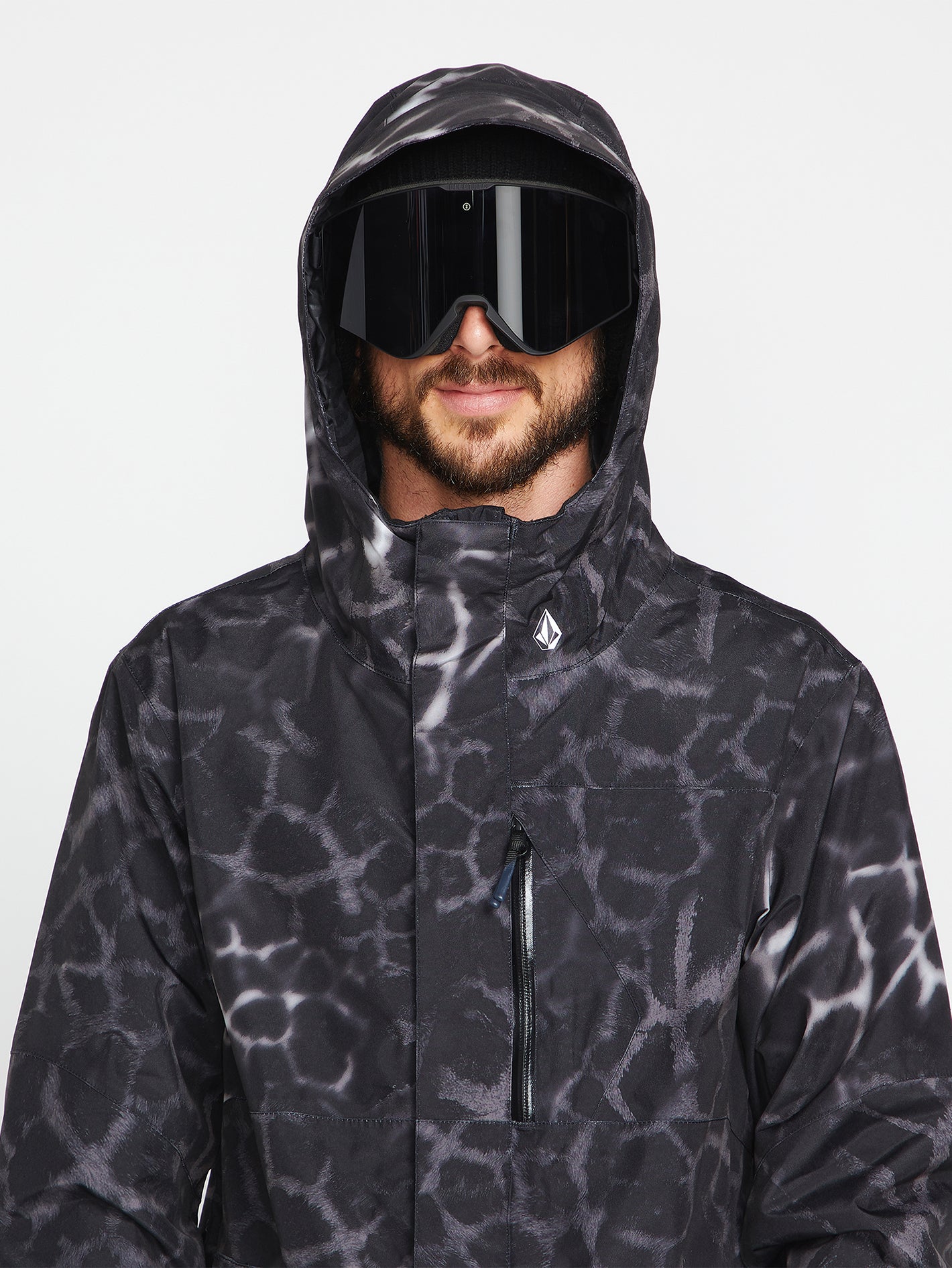 Mens L Gore-Tex Jacket - Black Giraffe (2022) – Volcom US