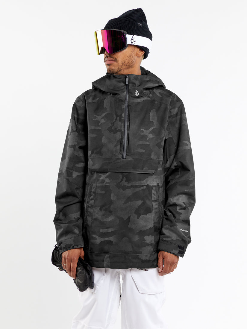 Mens Brighton Pullover Jacket - Black Camo (G0652408_BCO) [46]