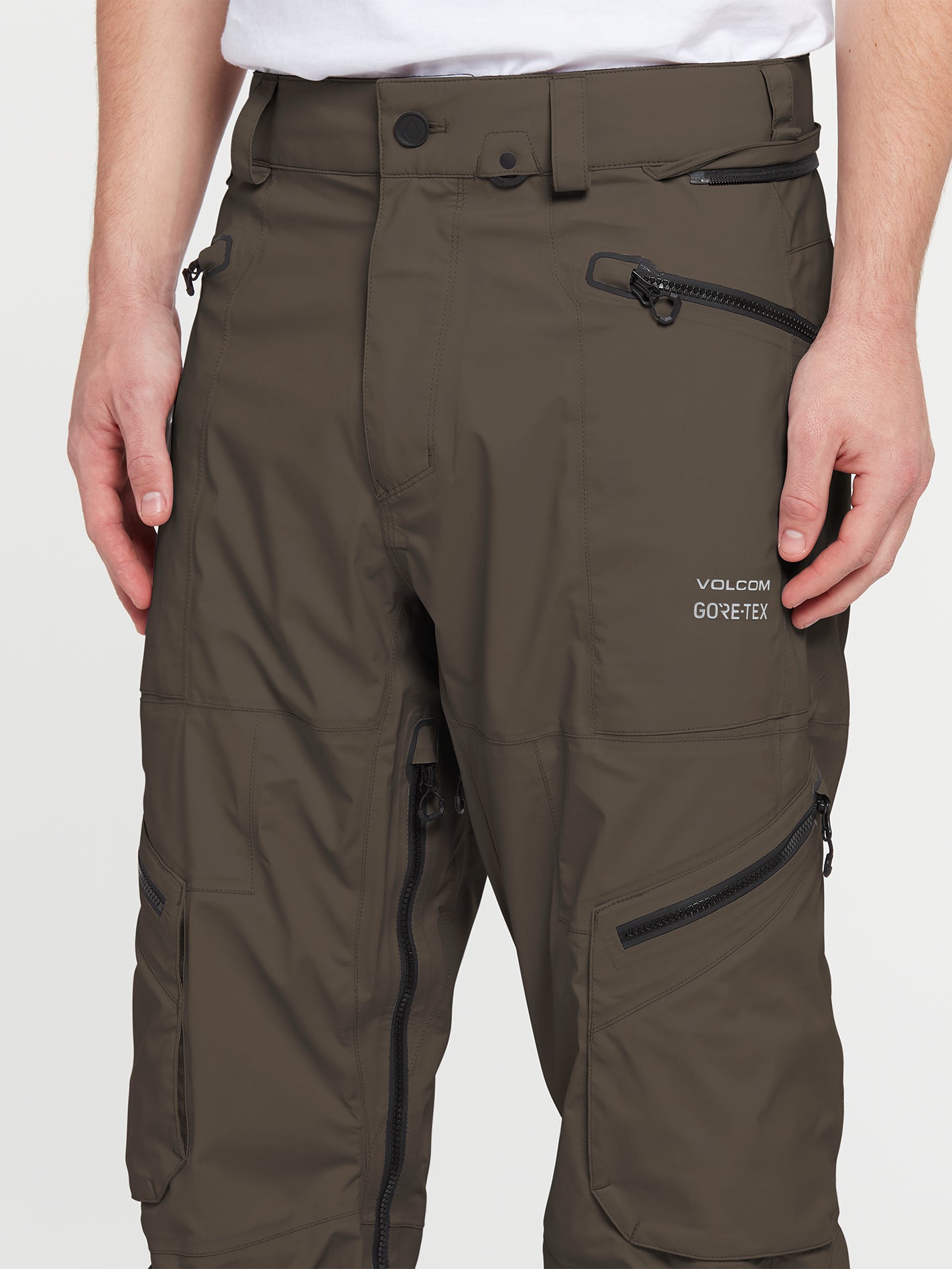 Mens Guch Stretch Gore Pants - Dark Teak (2021) – Volcom US