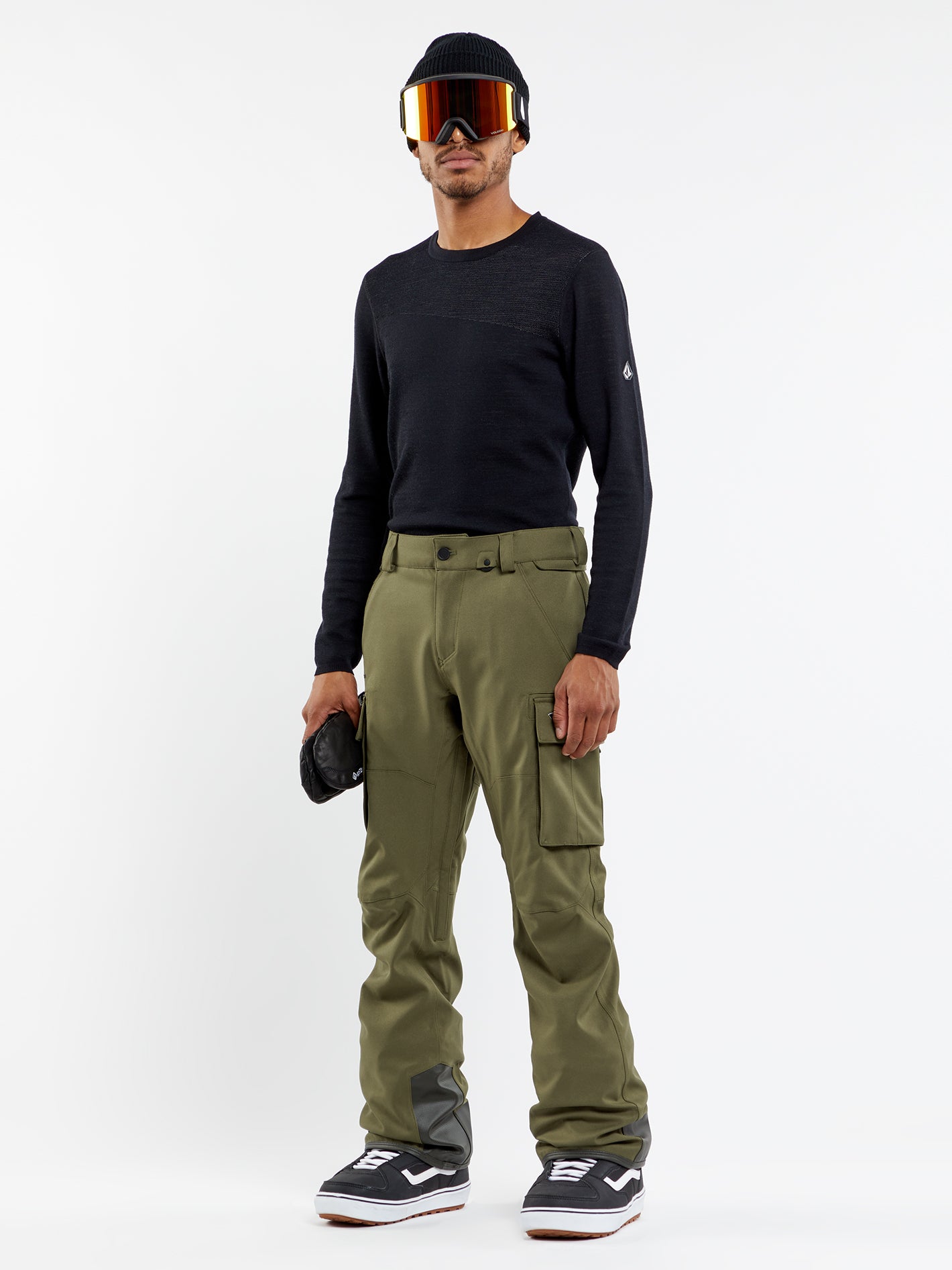 Mens New Articulated Pants - Military