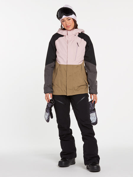 Womens Aris Insulated Gore Jacket - Coffee – Volcom US