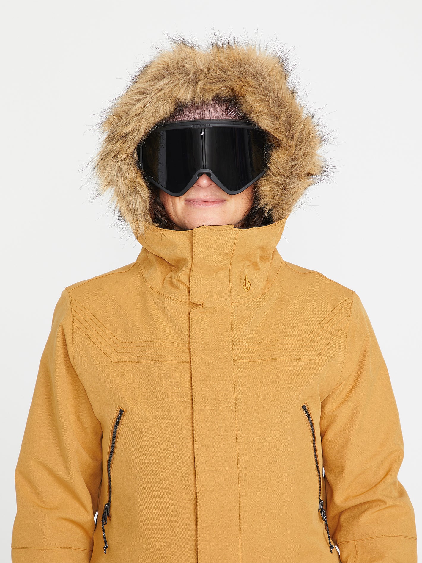 Womens Shadow Insulated Jacket - Caramel (2022) – Volcom US