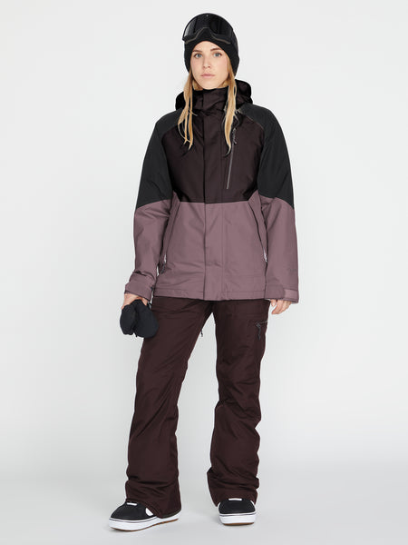 Womens Aris Insulated Gore Jacket - Black Plum (2022) – Volcom US