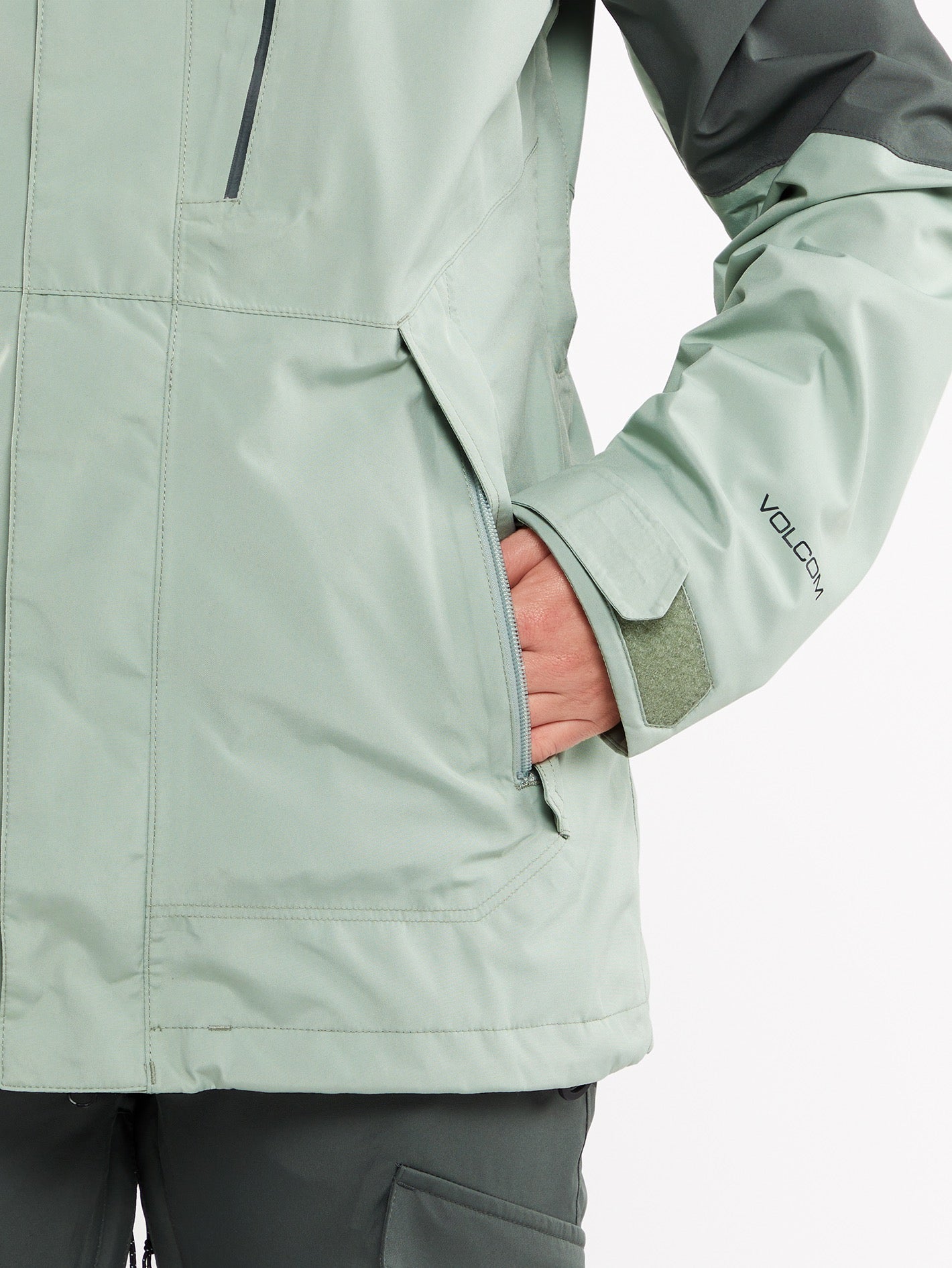 Womens V.Co Aris Insulated Gore Jacket - Sage Frost – Volcom US