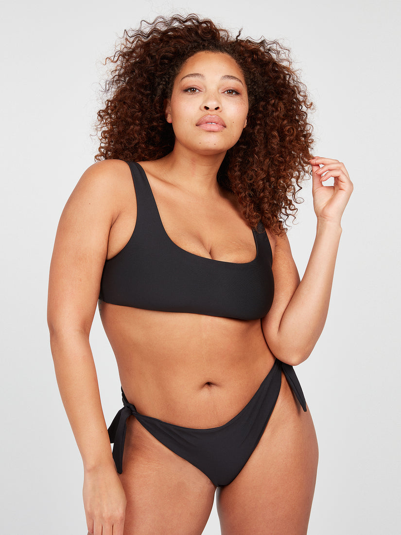 Simply Seamless Scoop Bikini Top - Black (O1012210P_BLK) [44]