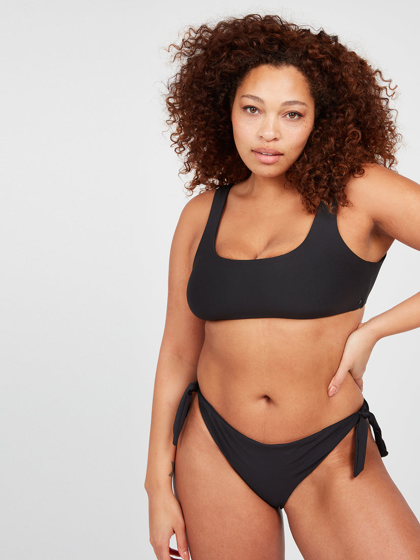 Simply Seamless Scoop Bikini Top - Black (O1012210P_BLK) [46]