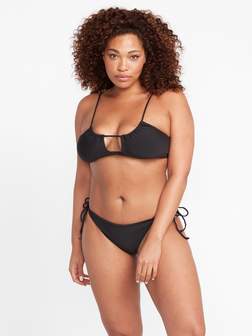 Simply Seamless Scoop Bikini Top - Black