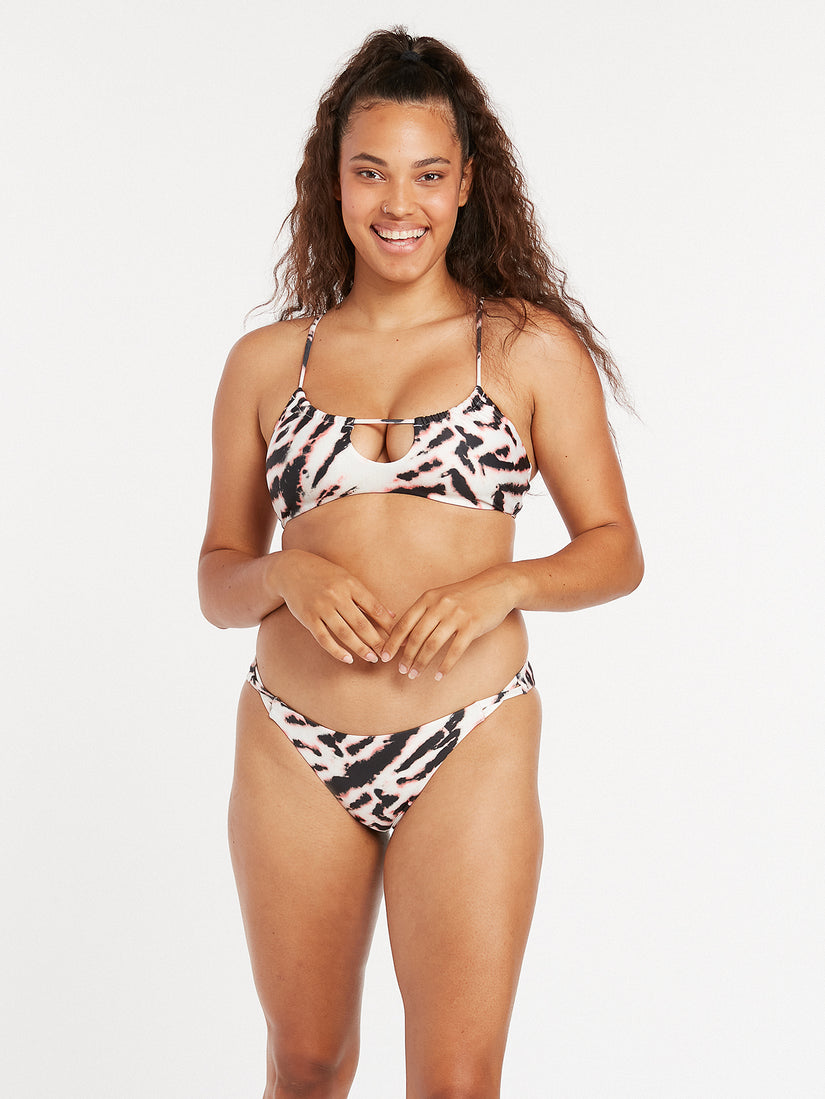 Tie Of The Tiger Scoop Bikini Top - White Combo (O1022204_WTC) [F]