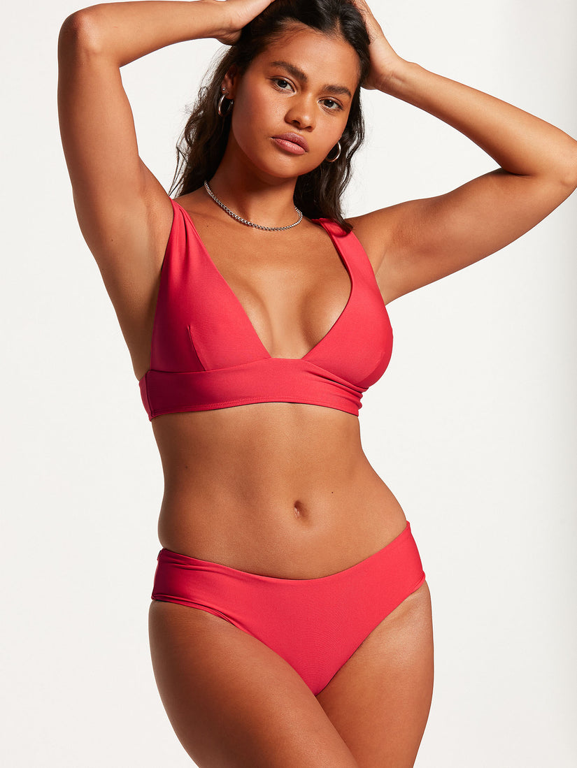 Simply Seamless Halter Bikini Top - True Red