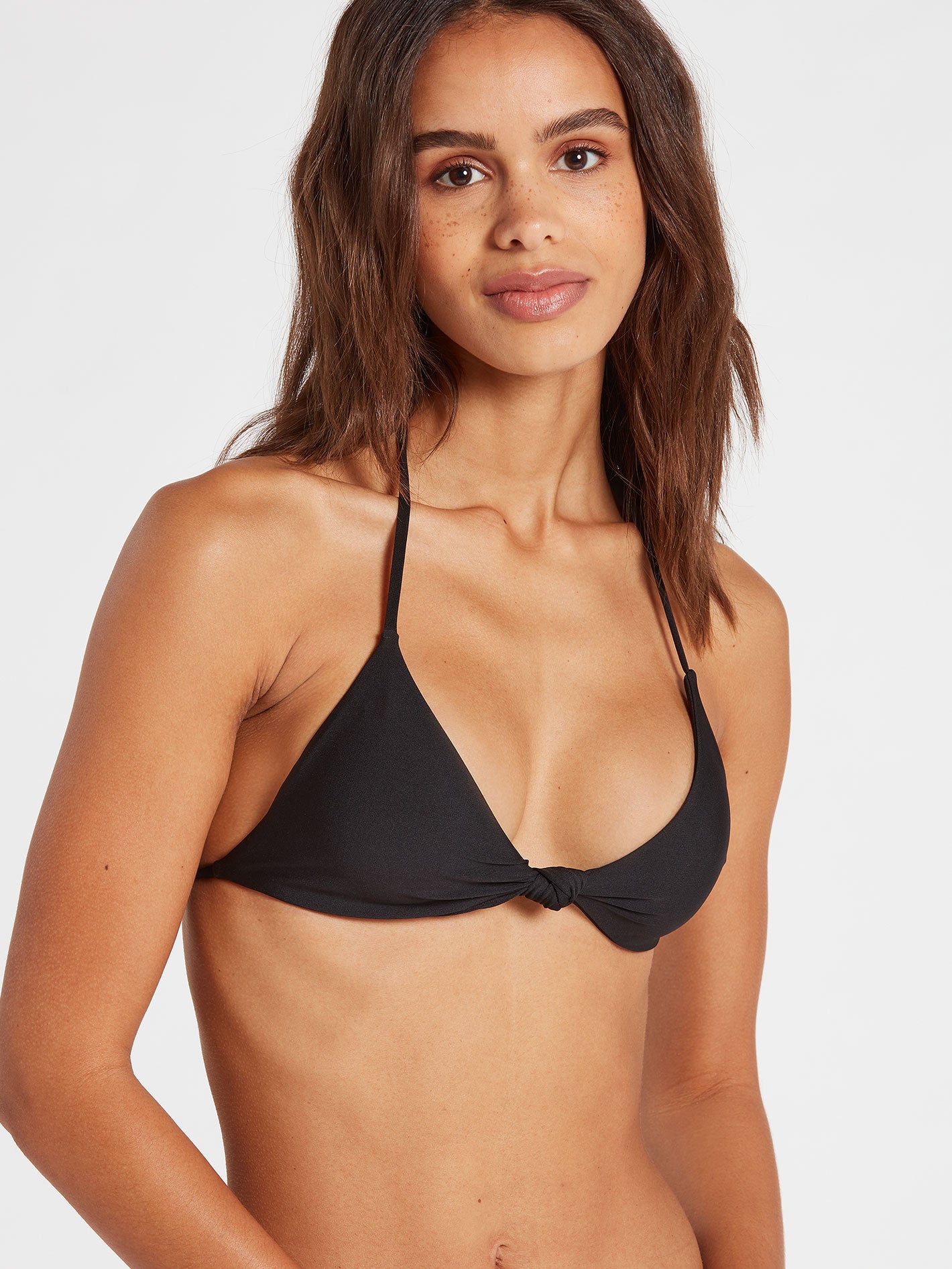 Simply Seamless Triangle Bikini Top - Black – Volcom US