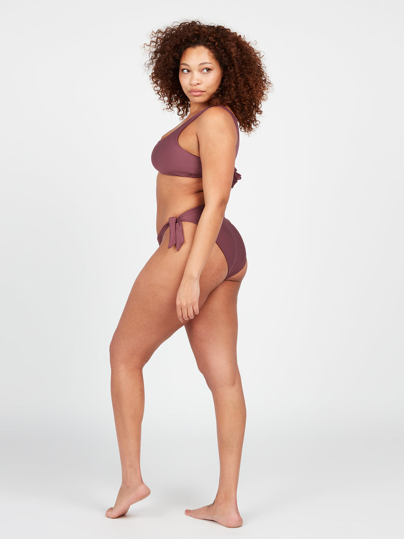 Simply Seamless Hipster Plus Size Bikini Bottom - Eggplant