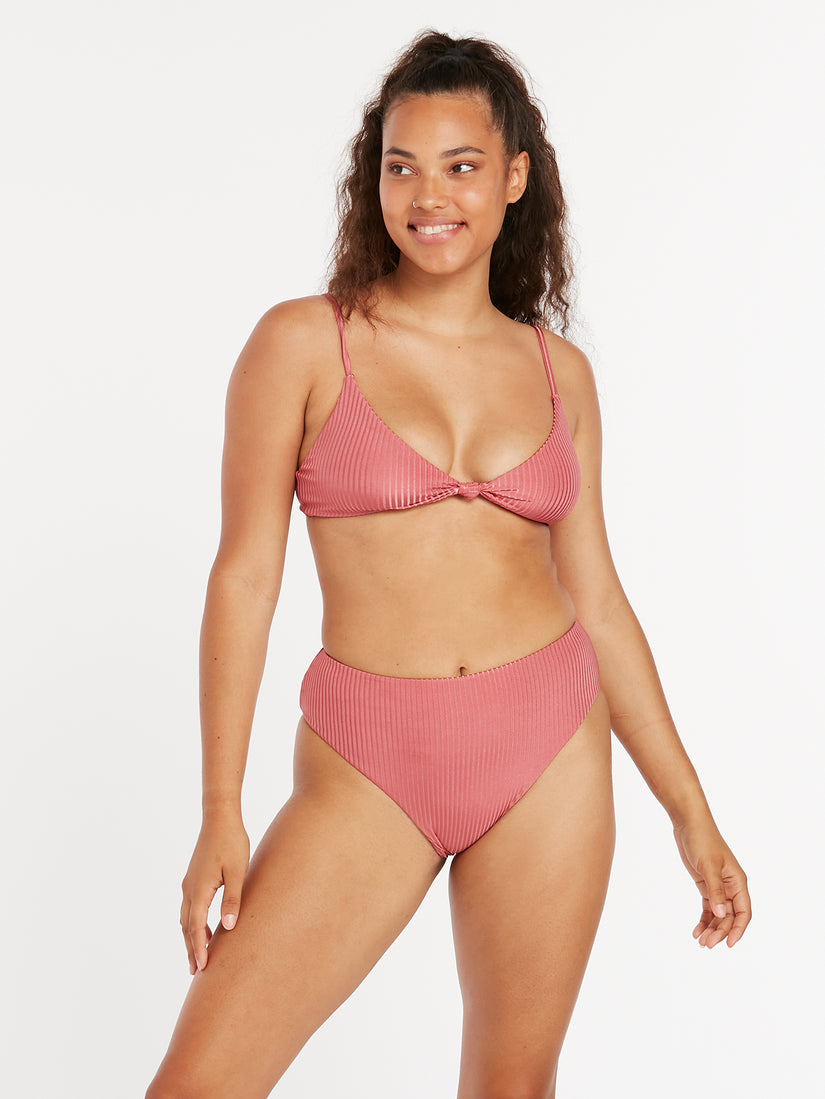 Simply Rib Retro Bikini Bottom - Dusty Rose (O2612200_DRO) [F]