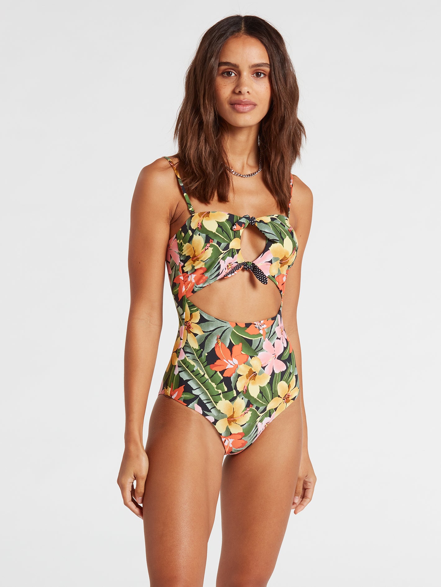 Dot The Island Reversible One-Piece Swim Suit - Black