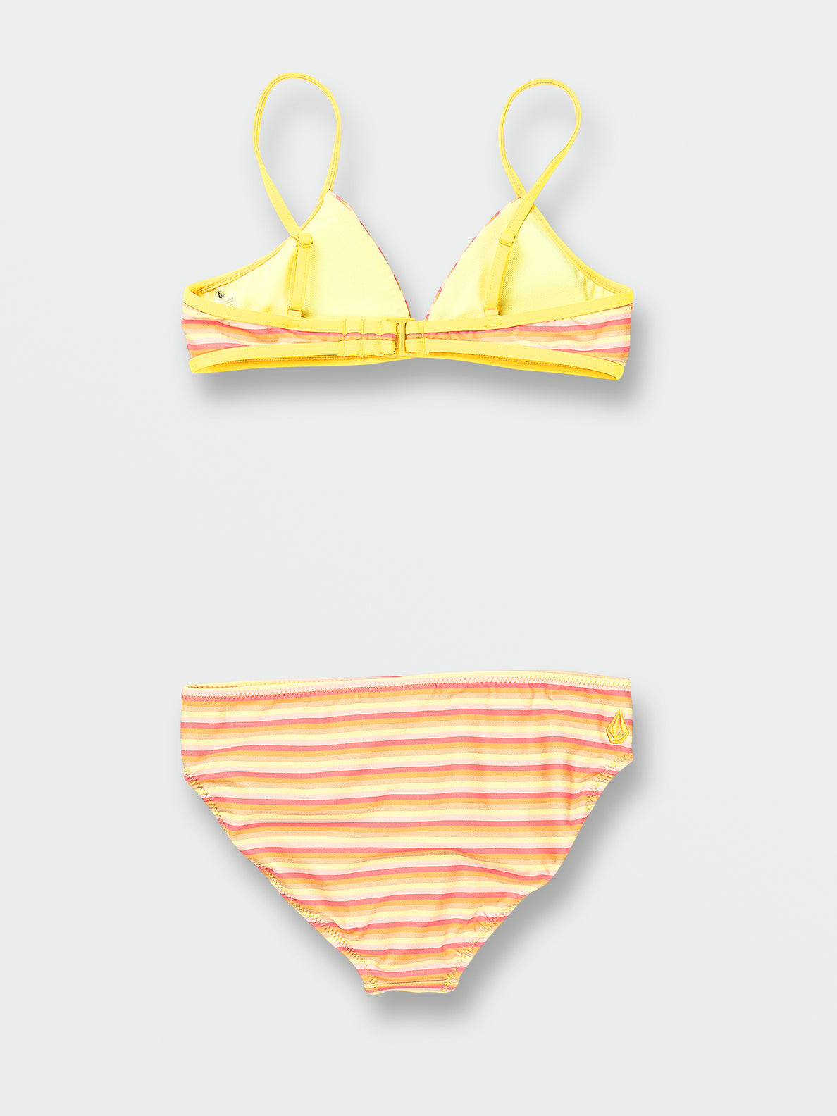 RSQ Girls Textured Stripe Bralette Bikini Set