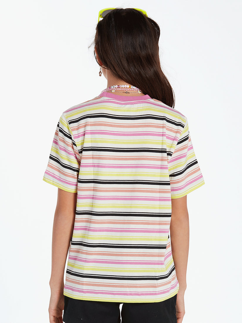 Girls Flash of Light Short Sleeve - Fuschia (R0112201_FUS) [B]