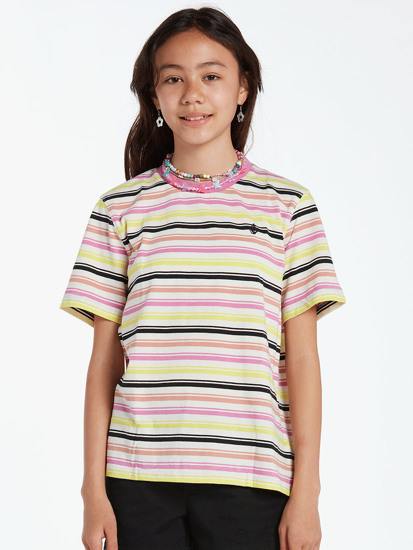 Girls Flash of Light Short Sleeve - Fuschia (R0112201_FUS) [F]