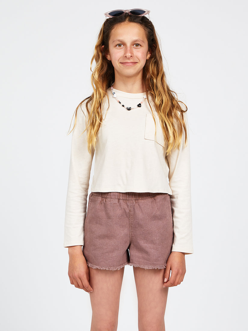 Girls Strutin Stone Shorts - Raisin (R0912105_RSN) [1]