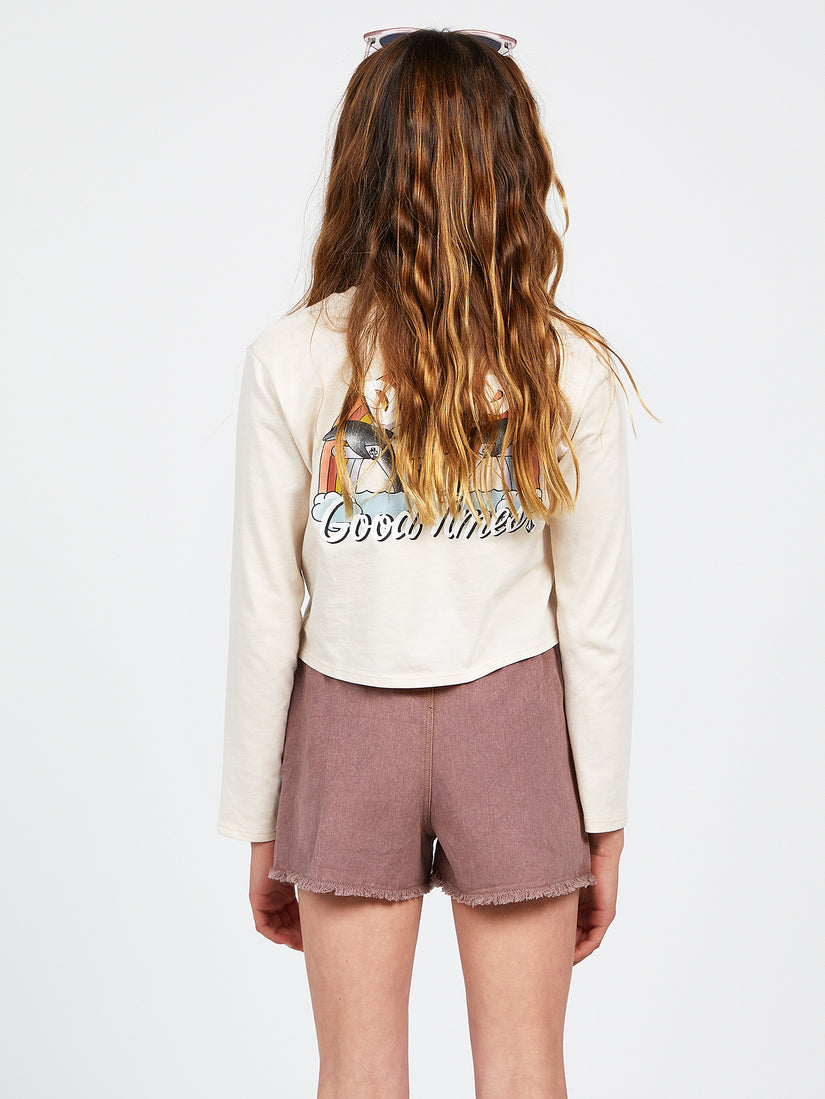 Girls Strutin Stone Shorts - Raisin (R0912105_RSN) [B]