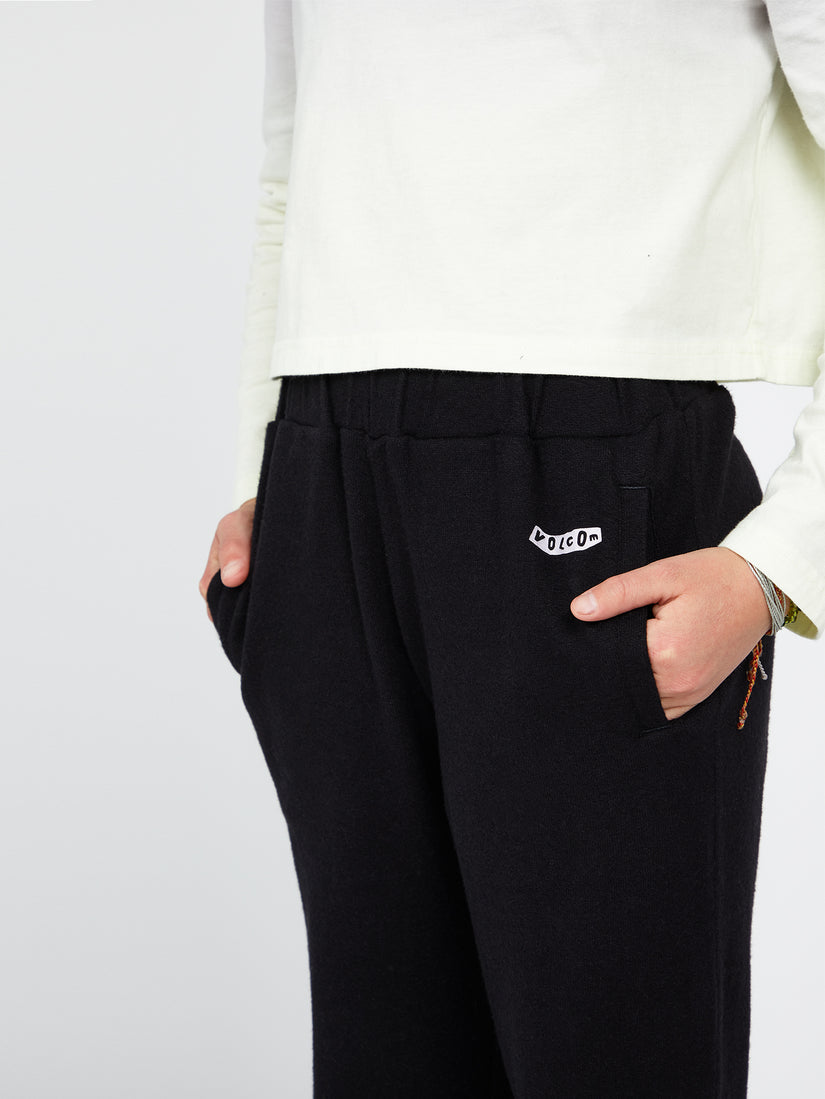 Girls Lived In Lounge Fleece Pants - Black (R1212102_BLK) [2]