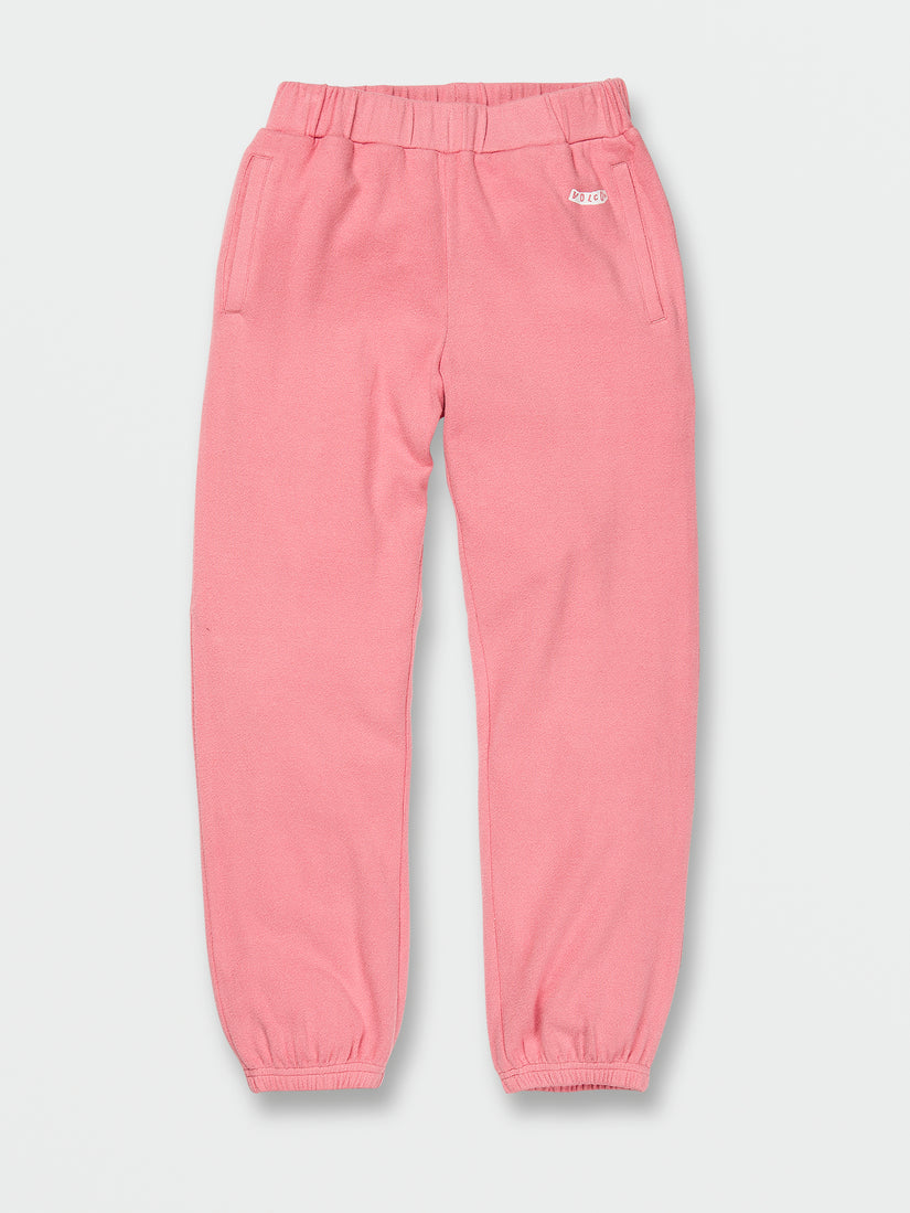 Girls Lived In Lounge Fleece Pants - Coral Haze (R1212102_CRH) [F]