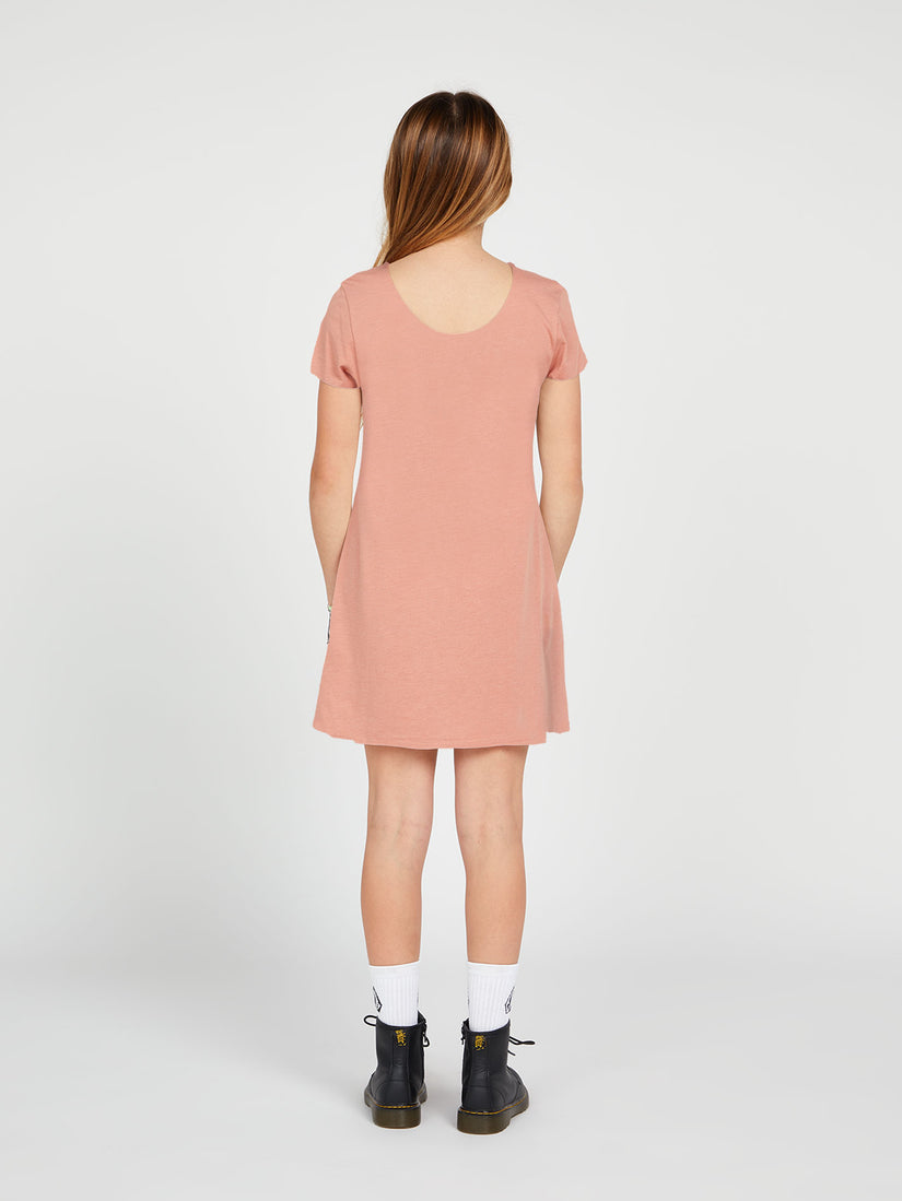 Girls High Wired Dress - Light Mauve