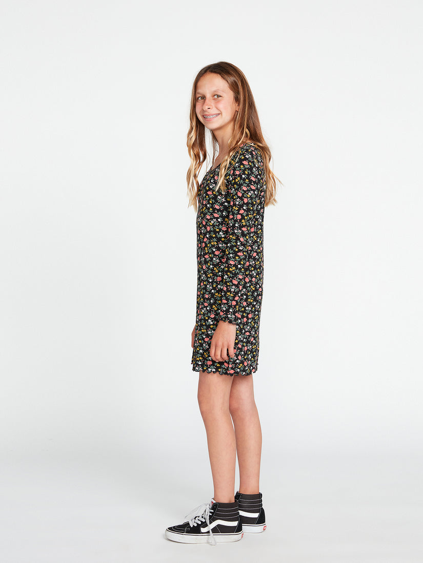 Girls Eazy Focheezy Dress - Black Combo (R1332202_BLC) [1]