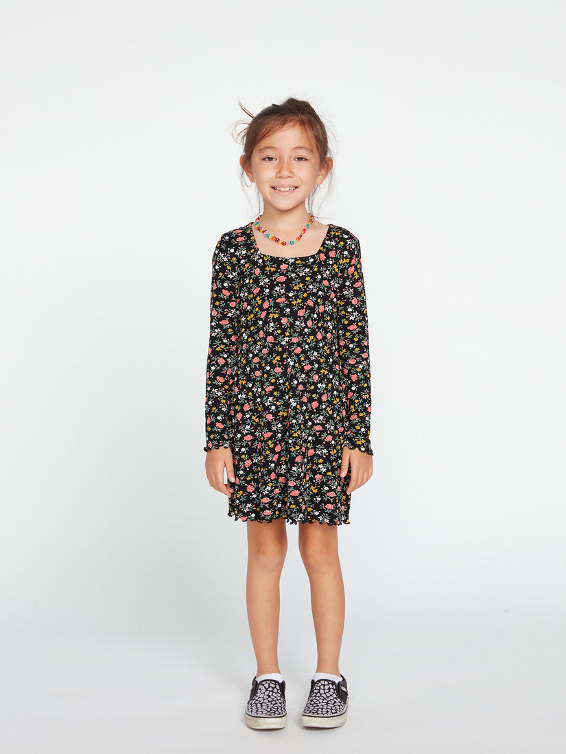 Girls Eazy Focheezy Dress - Black Combo (R1332202_BLC) [2]