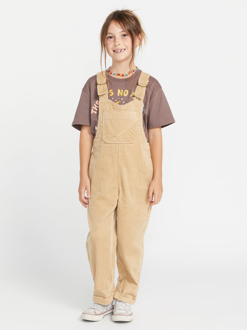 Girls Stone Street Overall - Khaki (R2832300_KHA) [F]