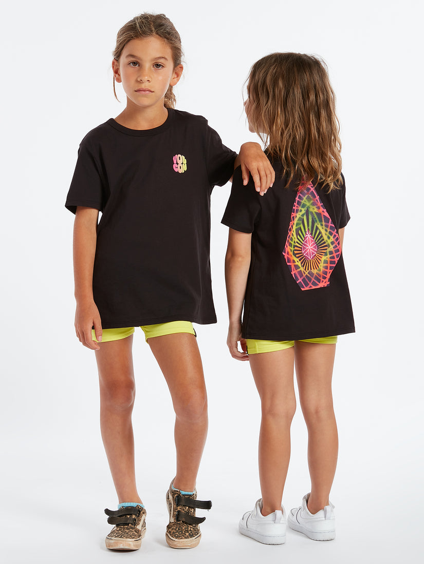 Big Girls Star Shields Tee - Black (R3522202_BLK) [2]