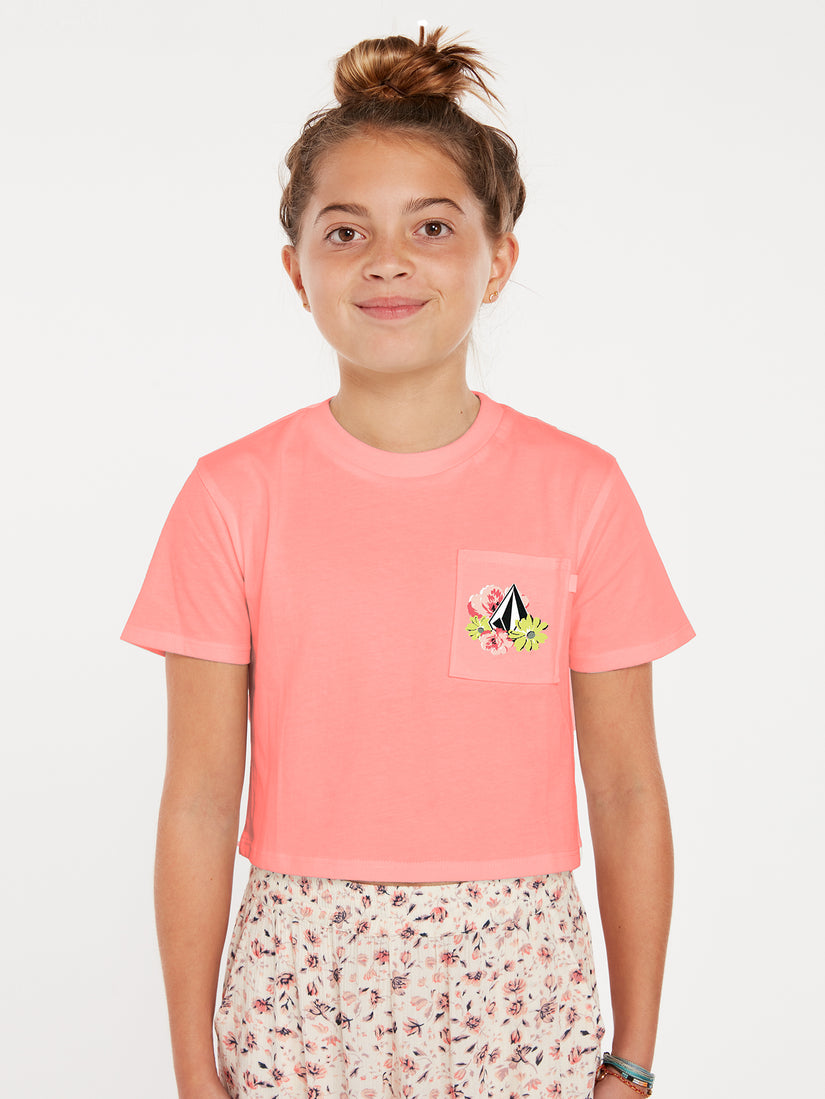 Big Girls Pocket Dial Tee - Coral Haze (R3522204_CRH) [1]