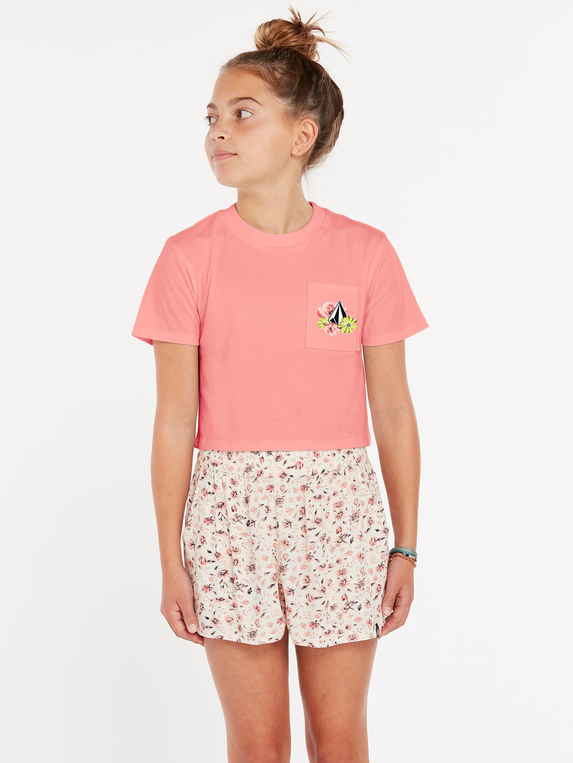 Big Girls Pocket Dial Tee - Coral Haze (R3522204_CRH) [F]