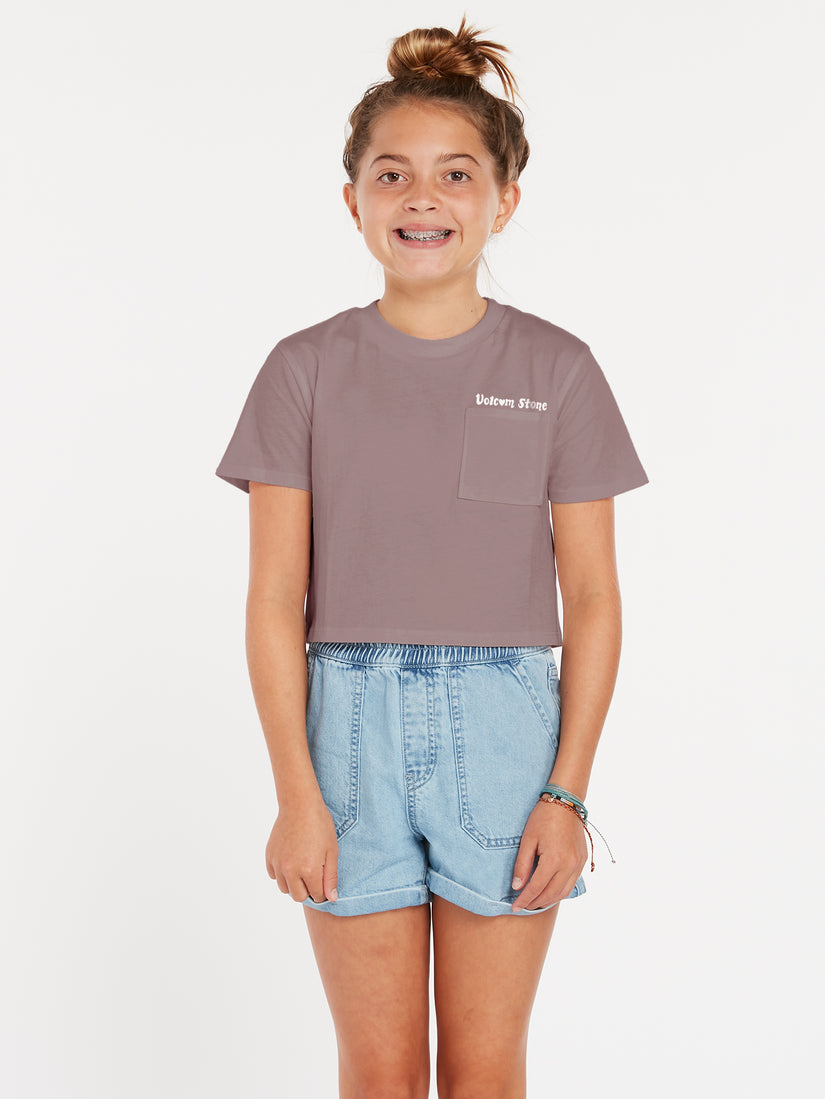 Big Girls Pocket Dial Tee - Raisin (R3522204_RSN) [F]