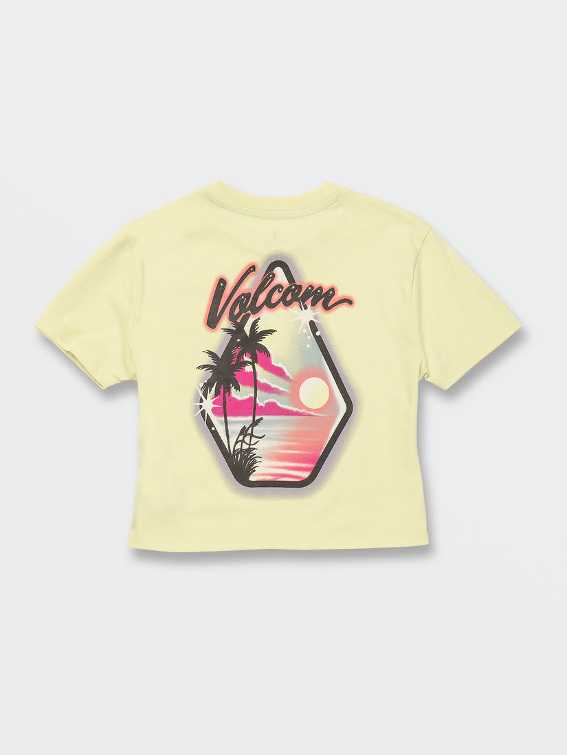 Girls Pocket Dial Short Sleeve Tee - Citron