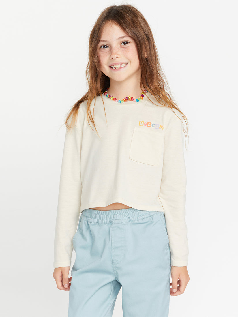 Girls Pocket Dial Long Sleeve Tee - Cloud (R3632303_CLO) [1]