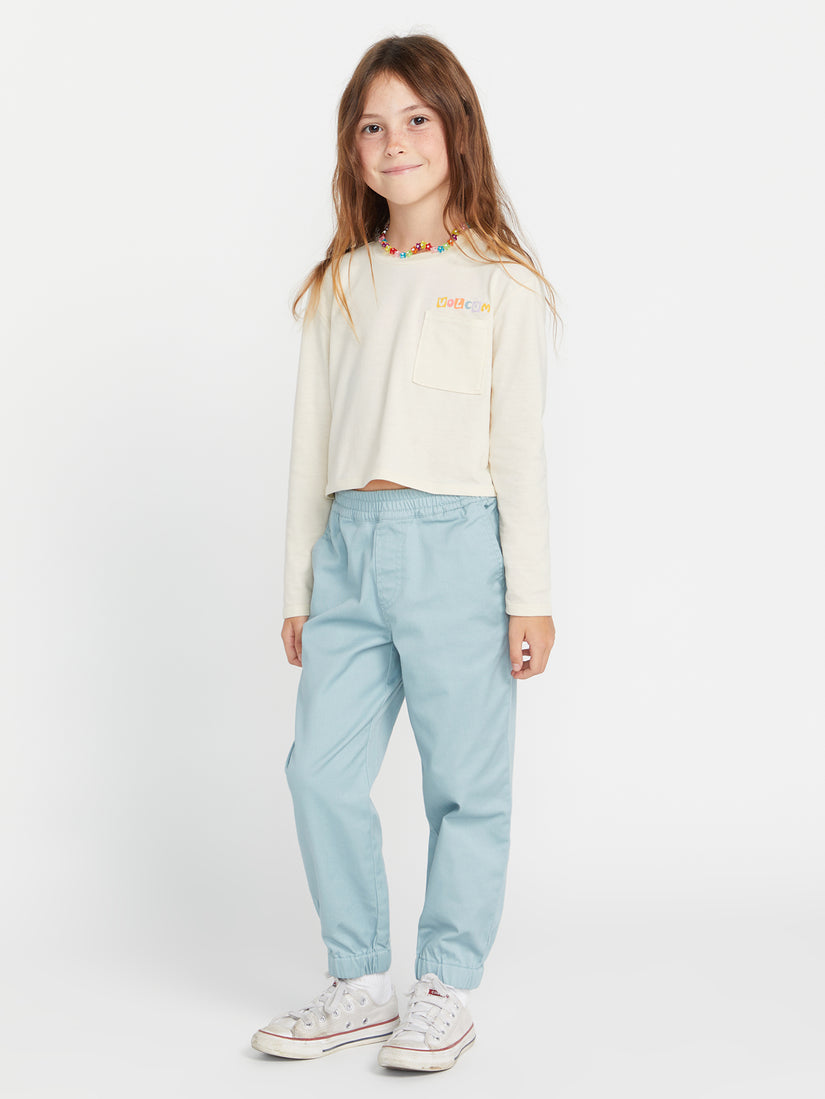 Girls Pocket Dial Long Sleeve Tee - Cloud (R3632303_CLO) [F]