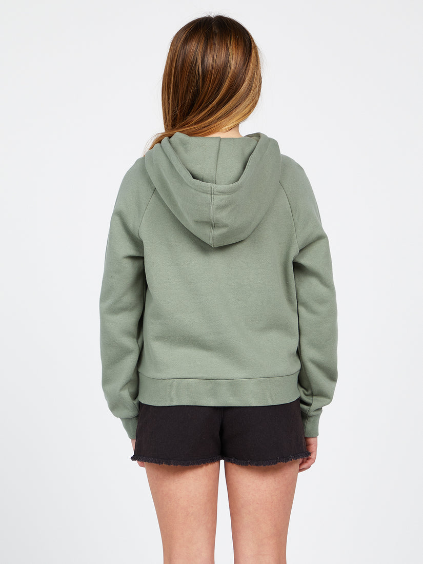 Girls Truly Stokin Hoodie - Light Army (R4112200_LAR) [B]