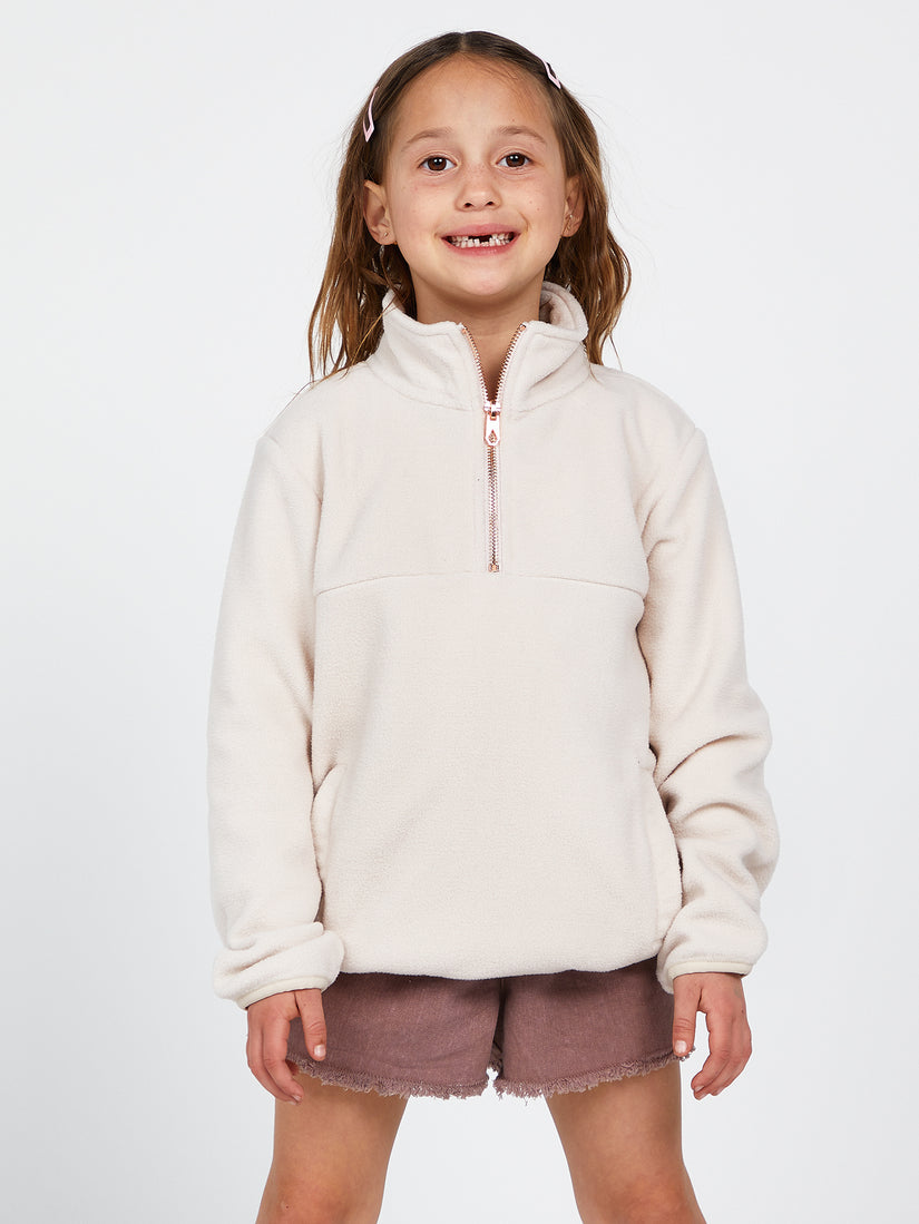 Girls Pheelin It Mock Neck Hoodie - Ash (R4132200_AGR) [F]