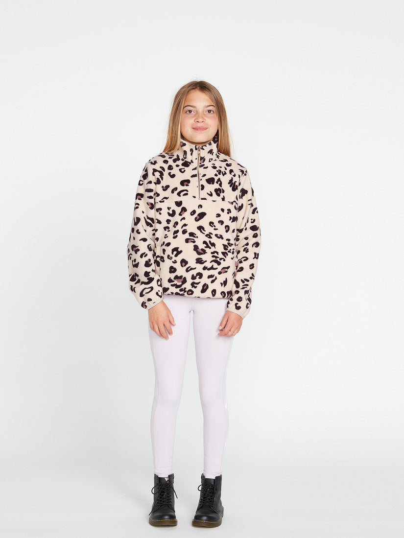 Girls Pheelin It Mock Neck Fleece - Sand (R4132200_SAN) [F]