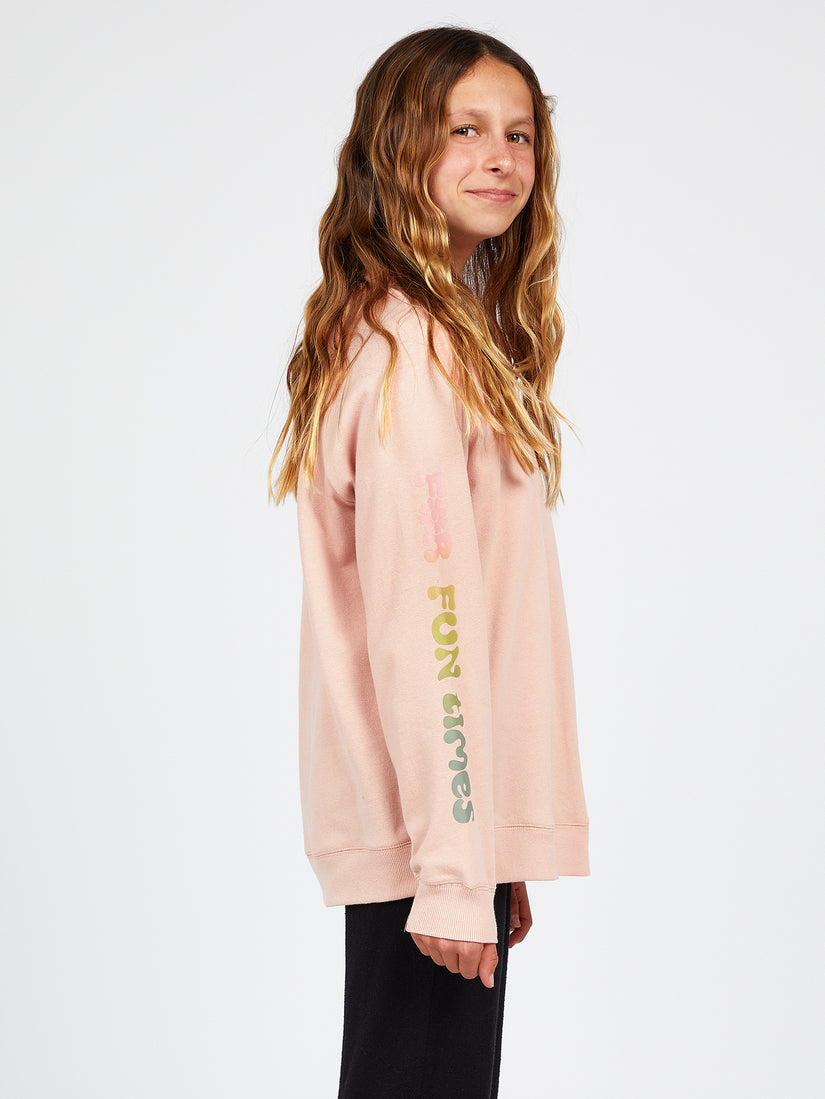 Girls Truly Stokin Boyfriend Sweatshirt - Hazey Pink (R4622200_HZP) [1]