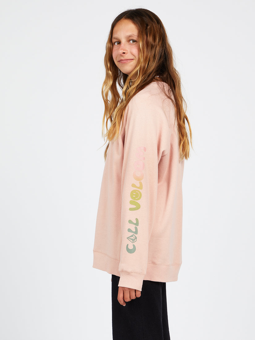 Girls Truly Stokin Boyfriend Sweatshirt - Hazey Pink (R4622200_HZP) [2]