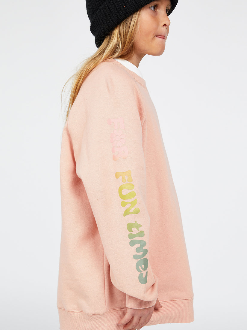 Girls Truly Stokin Boyfriend Sweatshirt - Hazey Pink (R4622200_HZP) [4]