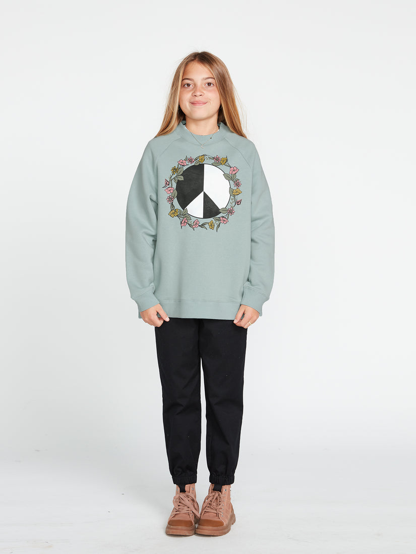 Girls Truly Stokin Boyfriend Sweatshirt - Stone Blue (R4622200_SNB) [F]