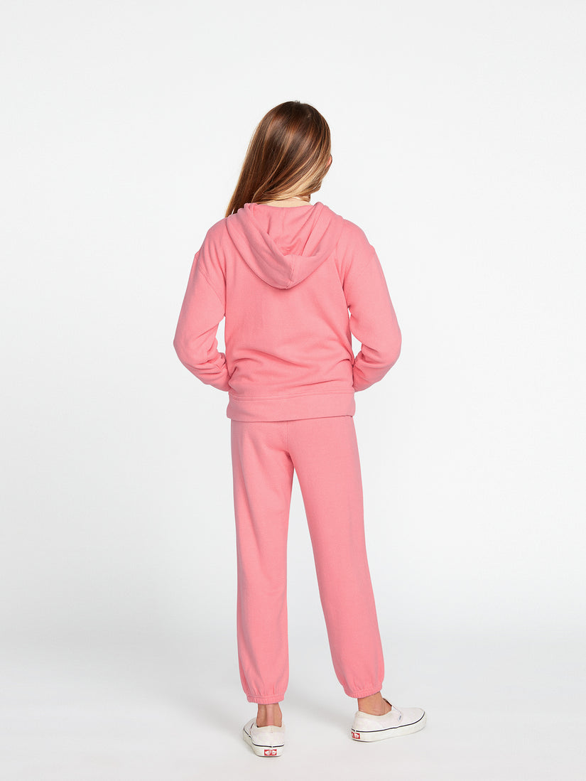 Girls Lived In Lounge Zip Fleece - Coral Haze (R4812102_CRH) [4]