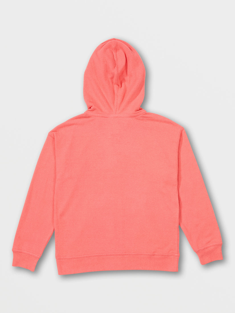 Big Girls Lived In Lounge Zip Sweatshirt - Electric Coral (R4812102_ELC) [6]