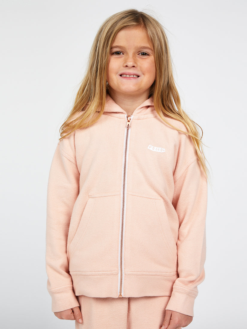 Girls Lived In Lounge Zip Up Hoodie - Hazey Pink (R4812102_HZP) [2]