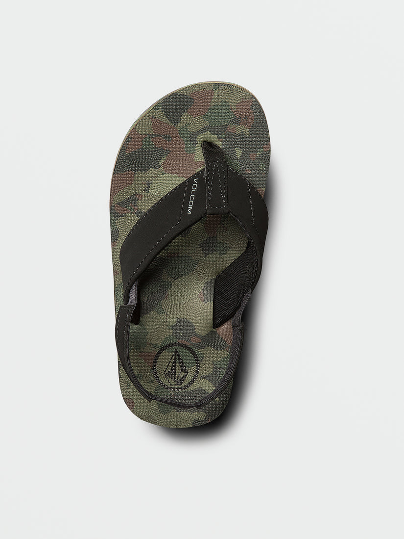 Victor Little Youth Sandals - Dark Camo