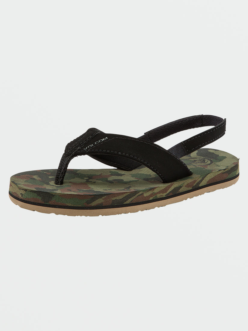 Victor Little Youth Sandals - Dark Camo