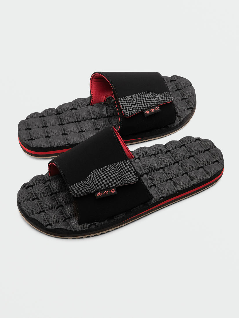 Recliner Slide Sandals - Ribbon Red (V0812357_RNR) [F]